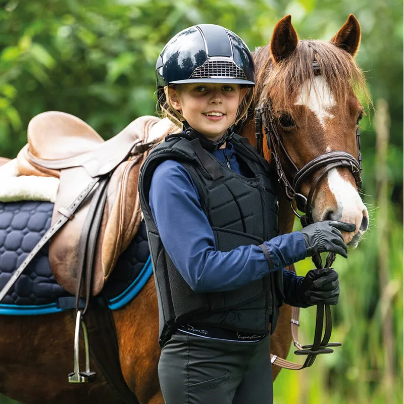 QHP Junior Body Protector - Black-3