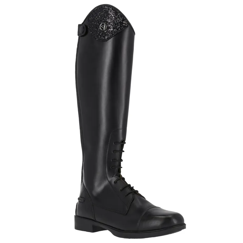 QHP Romy Junior Girls Tall Riding Boots - Black
