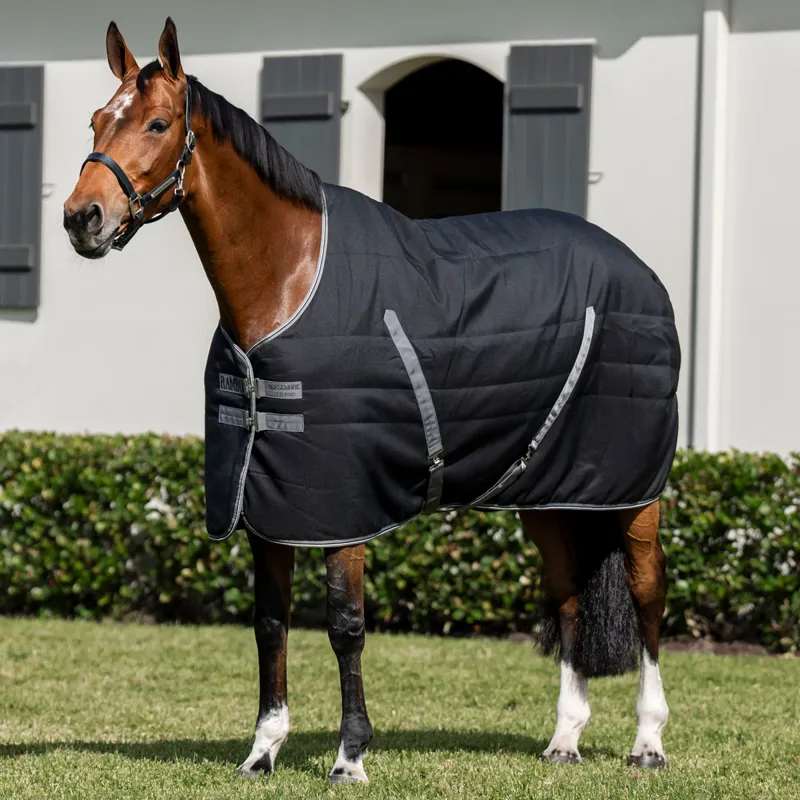 Rambo 100g Light Stable Rug - Black/Titanium Grey/Silver-2