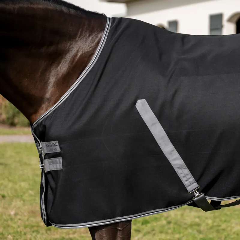 Rambo Stable Sheet - Black/Thunderstorm Grey/Silver-2