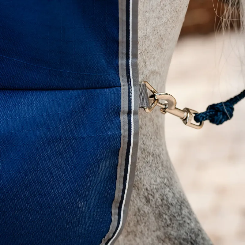 Rambo Stable Sheet - Navy/Thunderstorm Grey/Silver-1