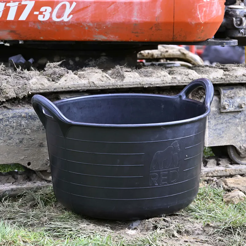 Red Gorilla Rubber Type Large 30L Basket - Black-1