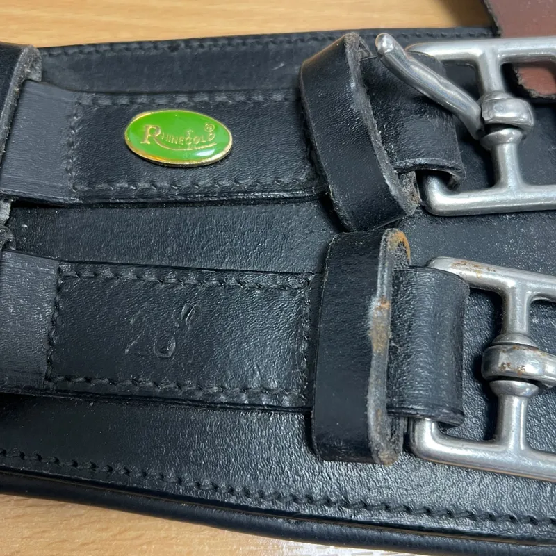 Rhinegold Leather Dressage Girth - Black 26in - Not Quite Perfect-1