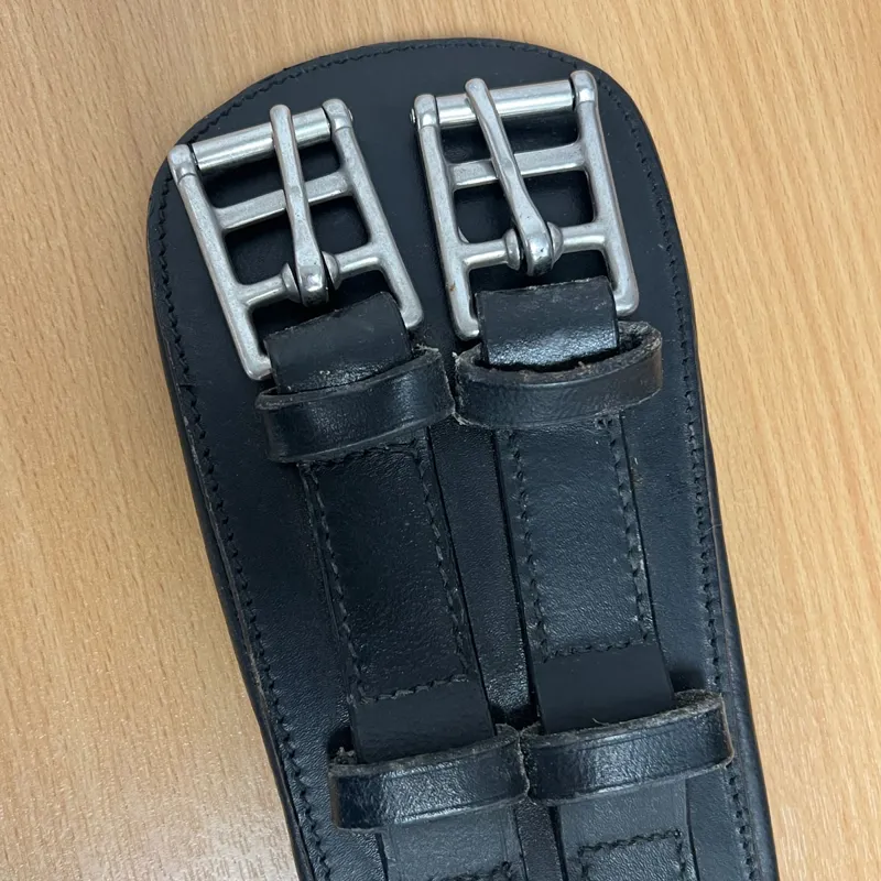 Rhinegold Leather Dressage Girth - Black 26in - Not Quite Perfect-2