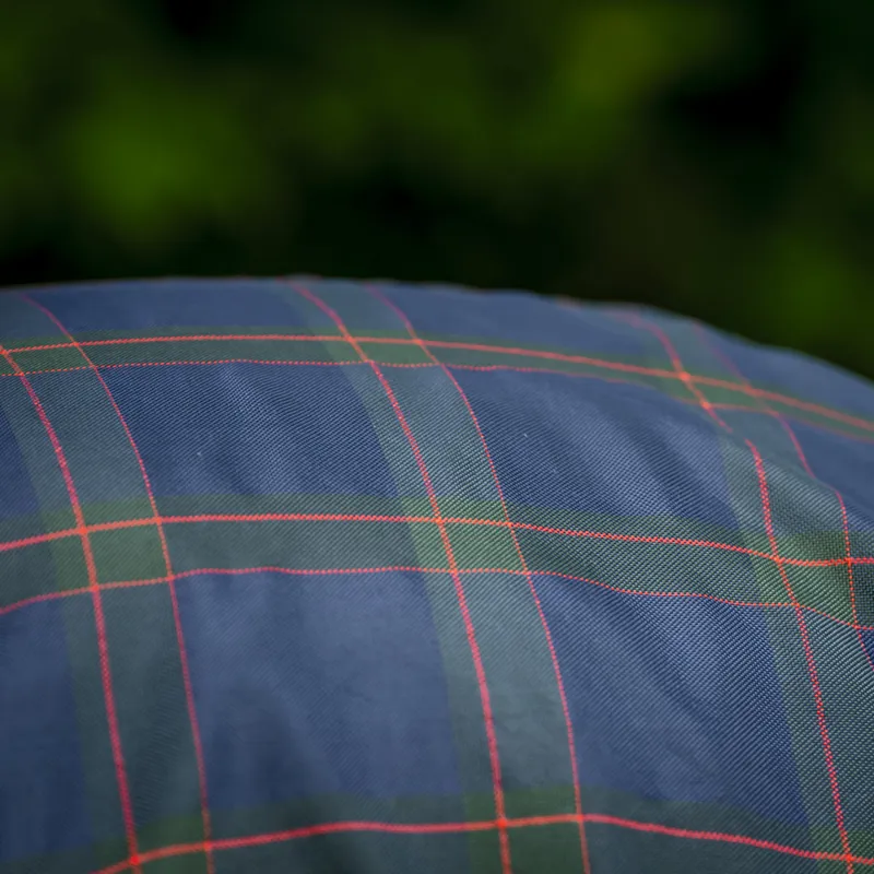 Rhino Holiday Pony Plus Vari-Layer 250g Turnout Rug - Navy Check/Green/Red-4