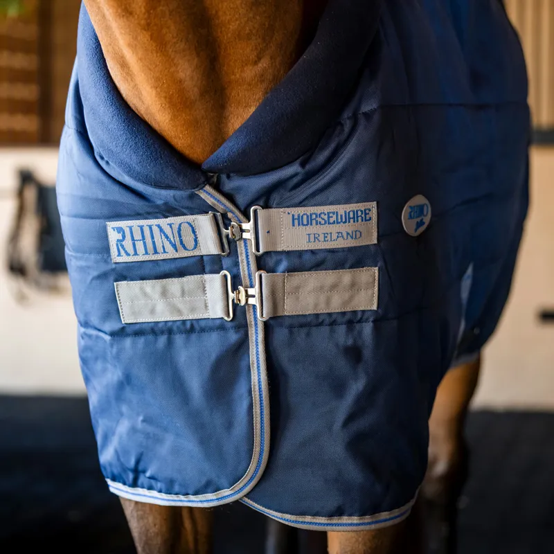 Rhino 100g Stable Rug - Navy/Titanium Grey/Classic Blue-2