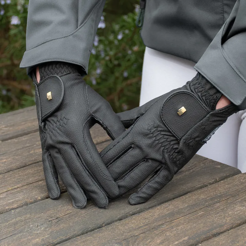 Roeckl Chester Roeck-Grip Adults Riding Gloves - Black-4
