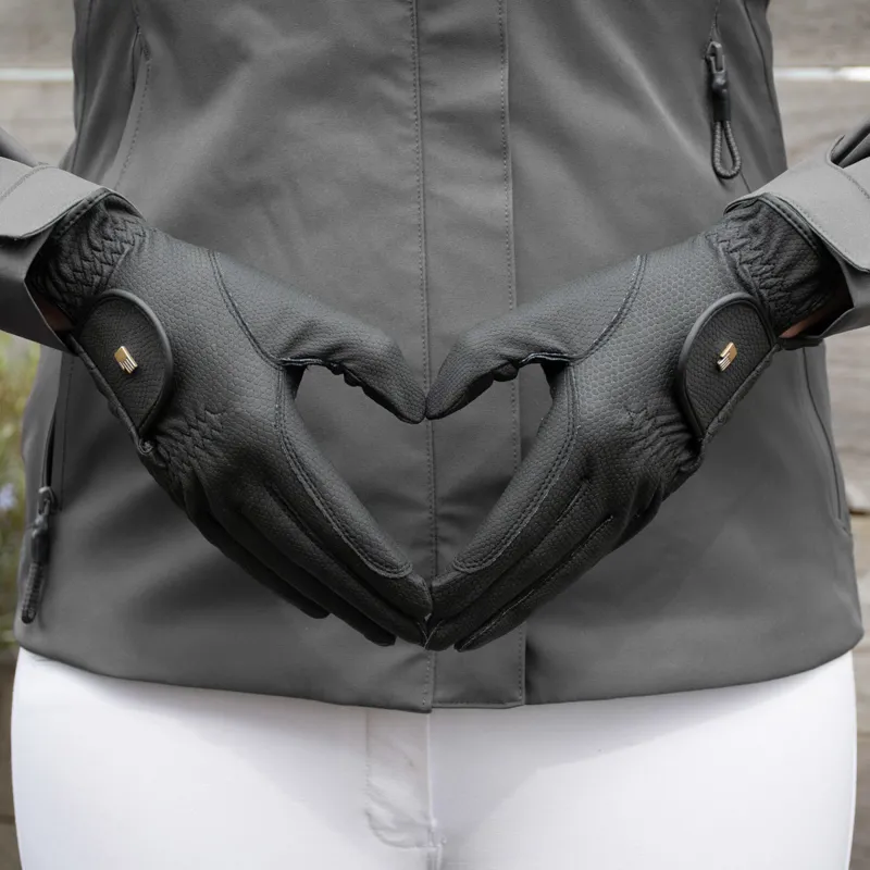 Roeckl Chester Roeck-Grip Adults Riding Gloves - Black-3