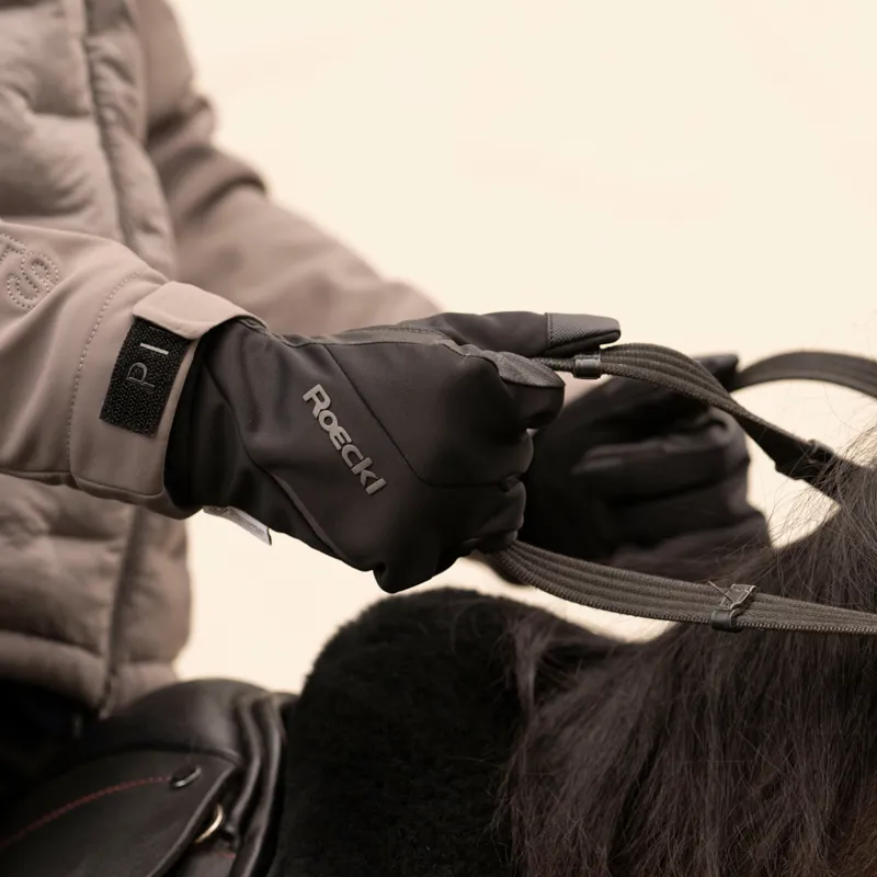 Roeckl Wheaton Windproof Riding Gloves - Black-2