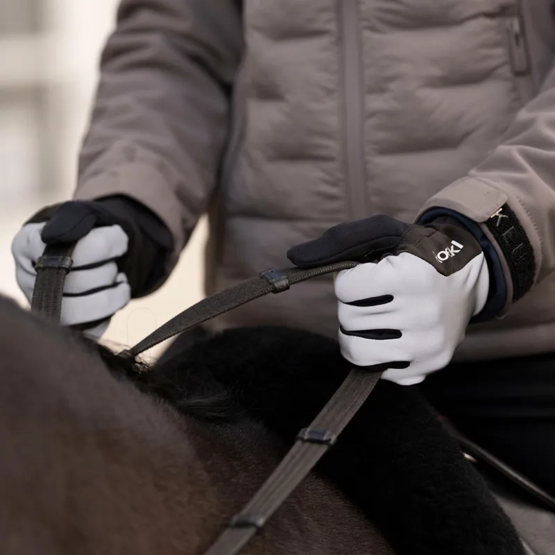 Roeckl Wolfach Riding Gloves - Silver Reflect-3