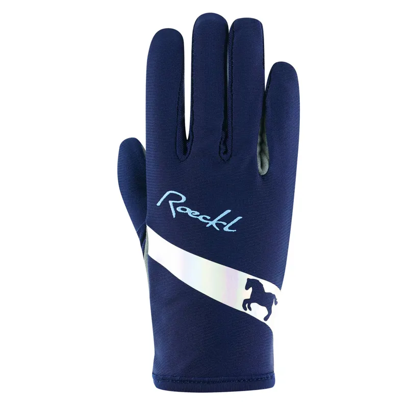 Roeckl Kapriole Junior Riding Gloves - Patriot Blue