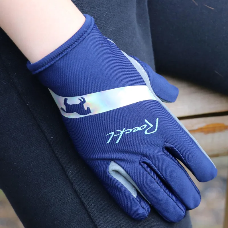 Roeckl Kapriole Junior Riding Gloves - Patriot Blue-1