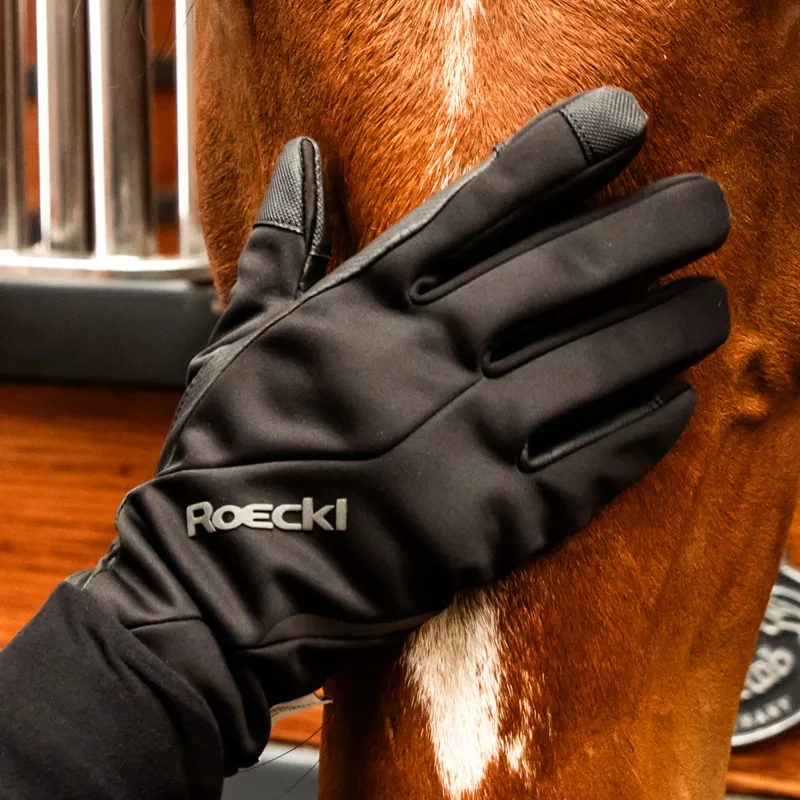 Roeckl Wheaton Windproof Riding Gloves - Black-1