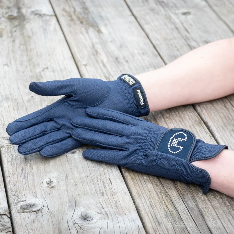 Roeckl Lisboa Adults Riding Gloves - Navy-4
