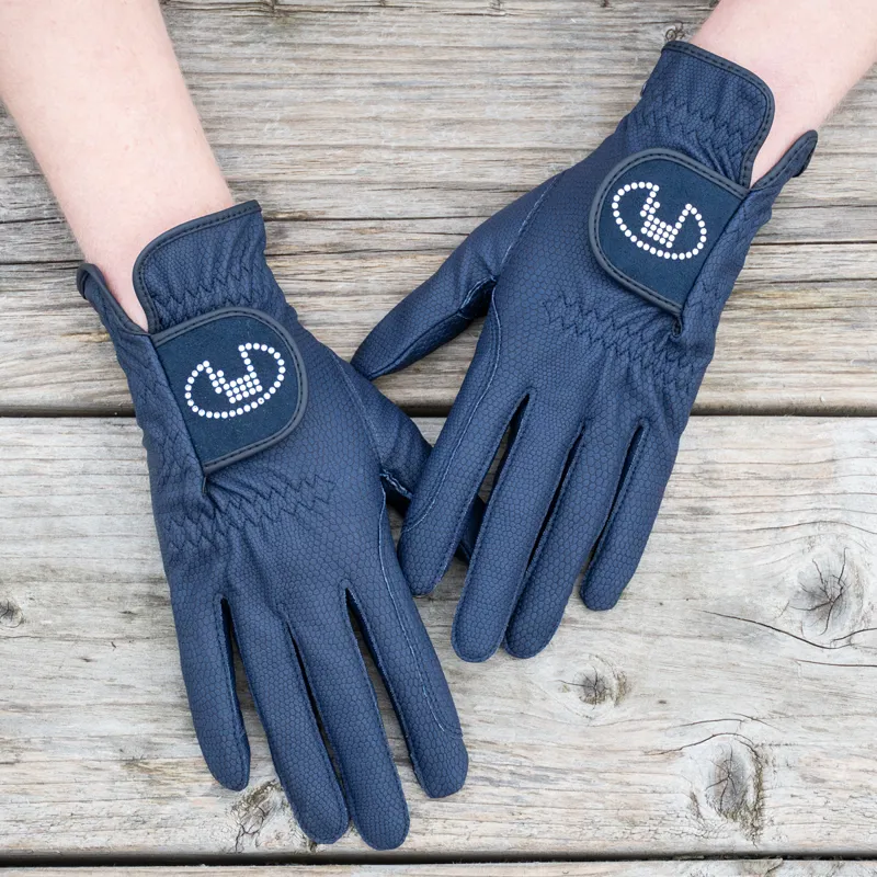 Roeckl Lisboa Adults Riding Gloves - Navy-2