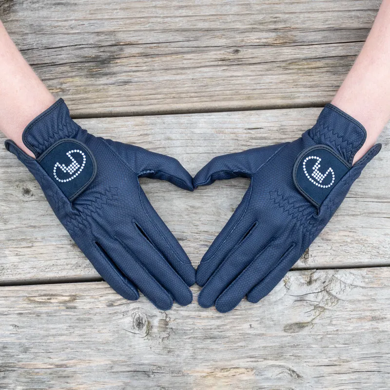 Roeckl Lisboa Adults Riding Gloves - Navy-7