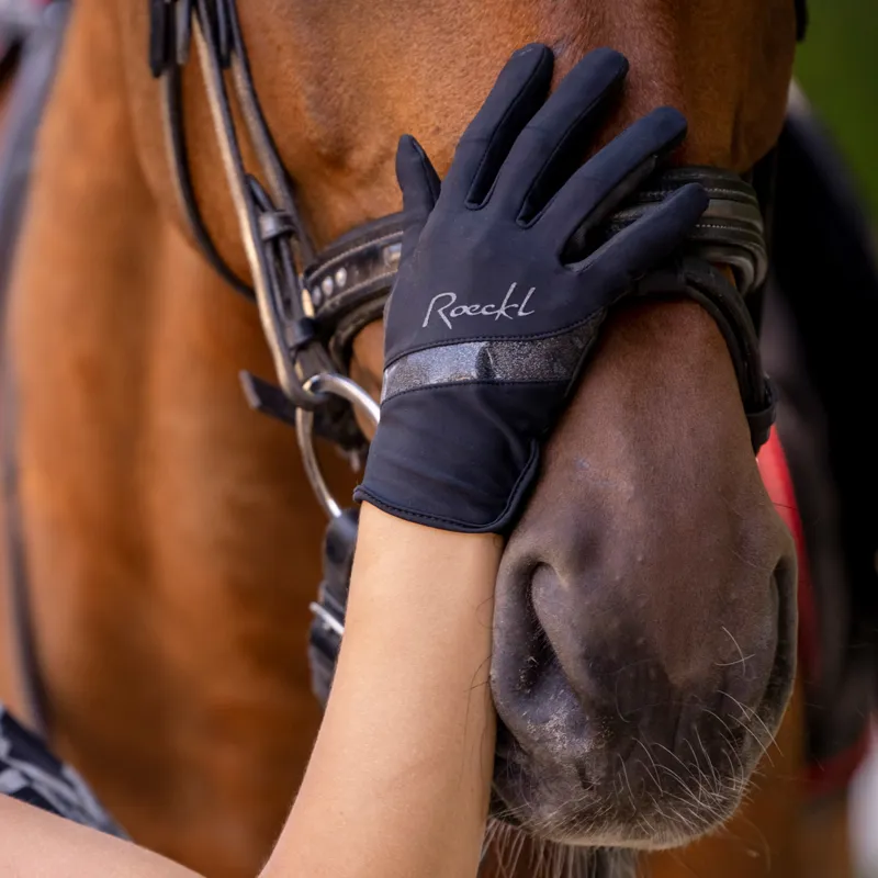 Roeckl Lorraine Adults Riding Gloves - Black-1