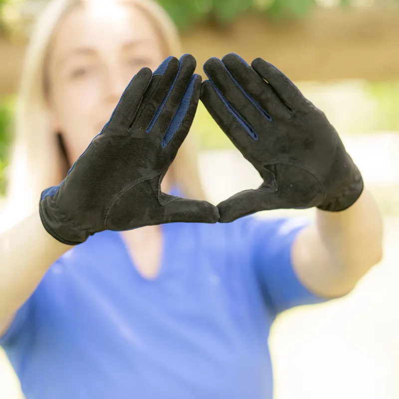 Roeckl Meura Adults Riding Gloves - Dress Blue-3