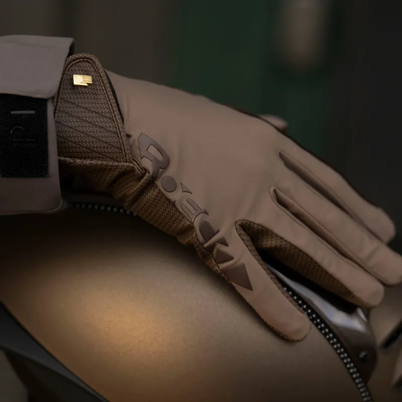 Roeckl Muenster Adults Riding Gloves - Dark Taupe-3