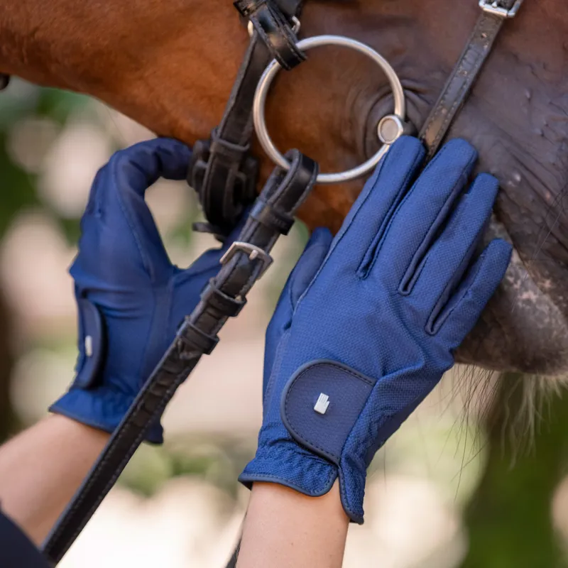 Roeckl Roeck-Grip Lite Adults Riding Gloves - Naval Blue-1