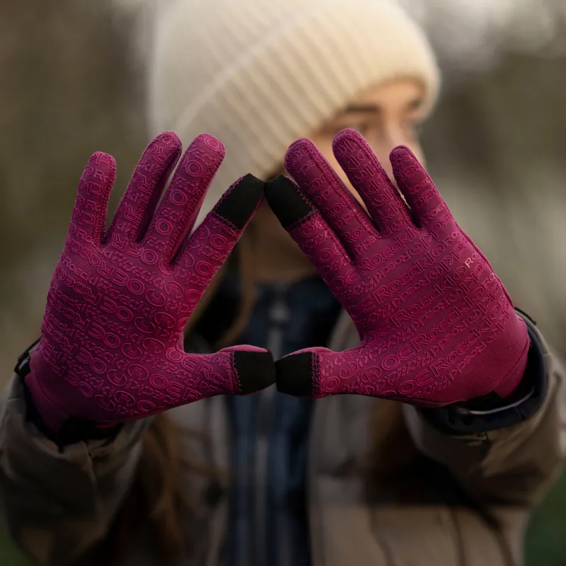 Roeckl Weldon Polartec Adults Winter Riding Gloves - Berry-1