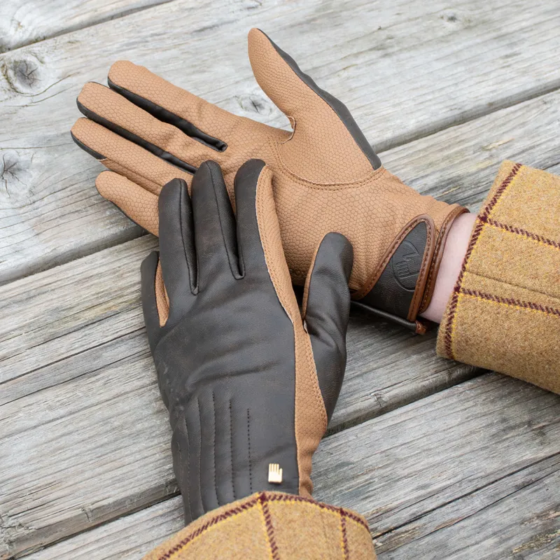 Roeckl Wels Riding Gloves - Mocha Antique-2