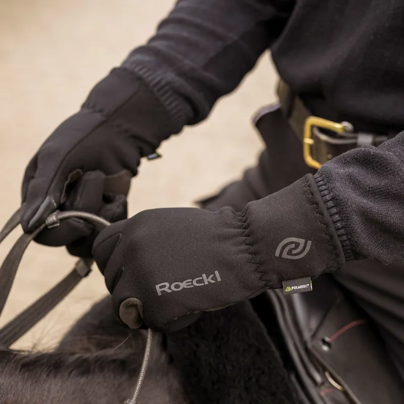 Roeckl Widnes Polartec Winter Riding Gloves - Black-1