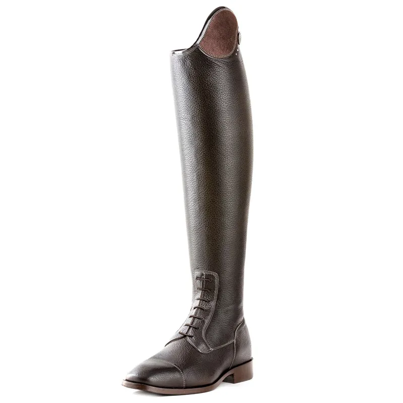 DeNiro Salentino Glitter Laced Tall Riding Boots - Quick Brown/Brown