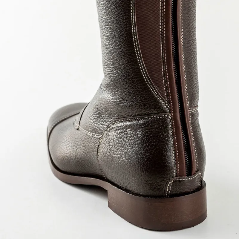 DeNiro Salentino Glitter Laced Tall Riding Boots - Quick Brown/Brown-4