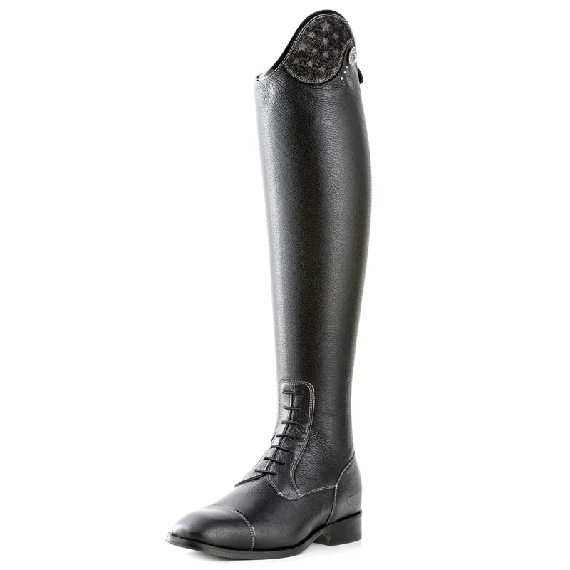 DeNiro Salentino Stella Laced Tall Riding Boots - Quick Black/Black