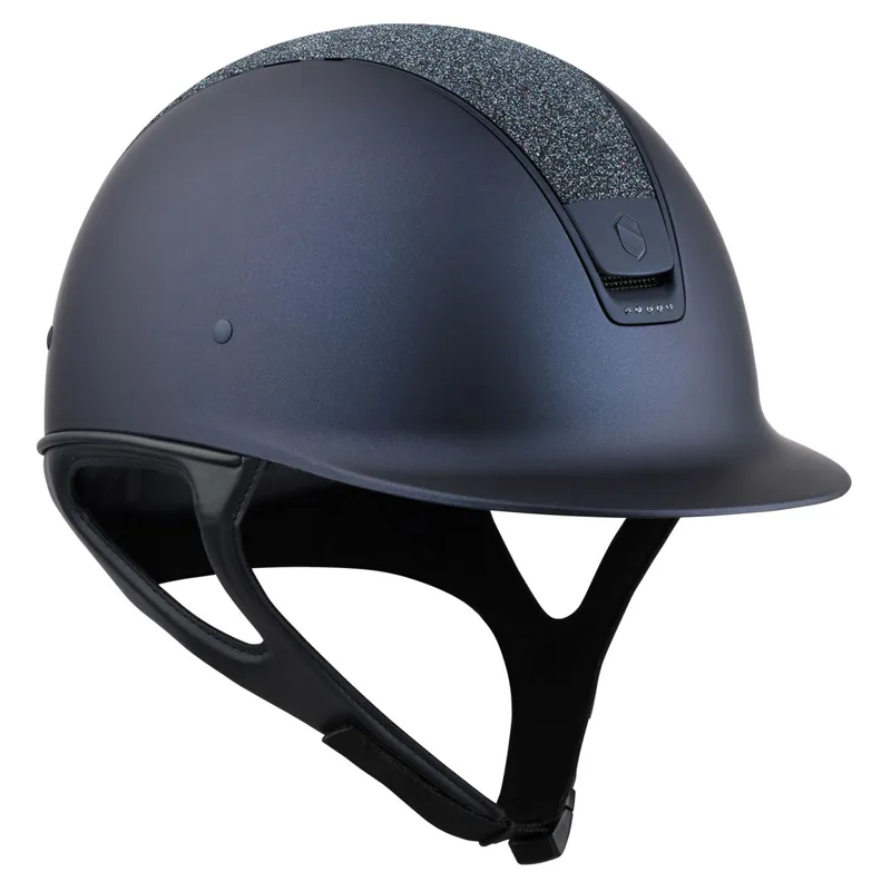 Samshield 1.0 Shadowmatt Crystal Fabric 5 Crystal Riding Hat - Blue/Summer