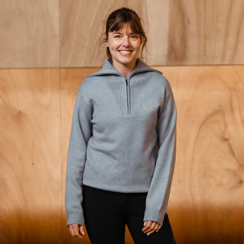 Samshield Suzanne Womens Half Zip Knit Jumper - Twilight