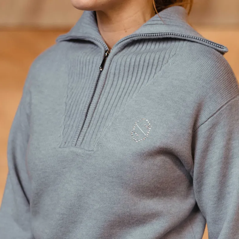 Samshield Suzanne Womens Half Zip Knit Jumper - Twilight-1