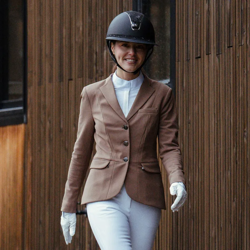 Samshield Victory Flower Crystal Womens Show Jacket - Camel-1
