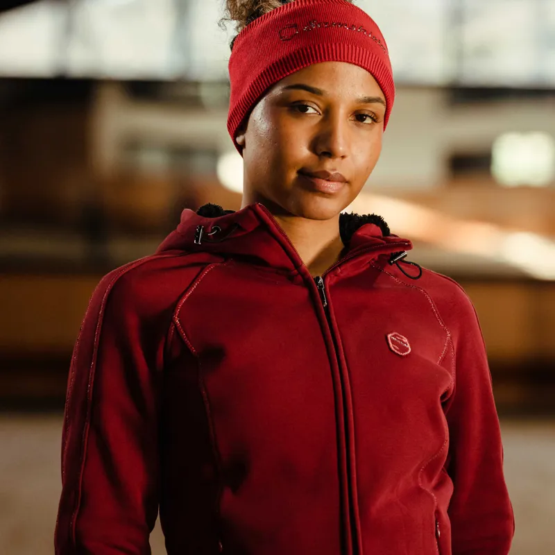 Samshield Ivy Womens Zip Hoodie - Raspberry-2