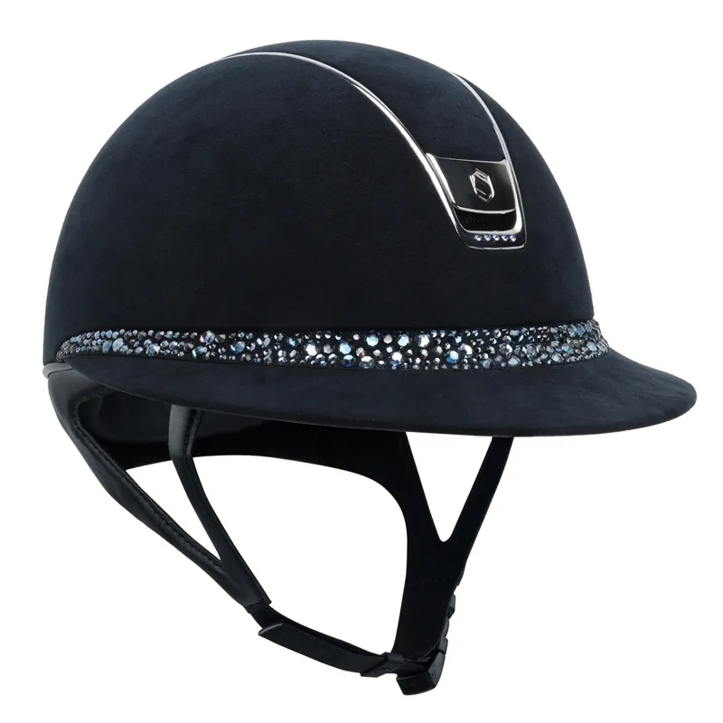 Samshield Miss Shield Premium 2.0 Glacier 5 Crystal Riding Hat - Blue