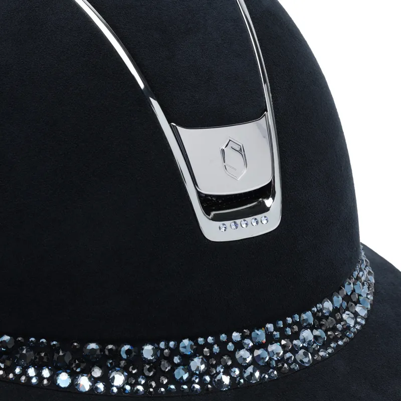 Samshield Miss Shield Premium 2.0 Glacier 5 Crystal Riding Hat - Blue-5