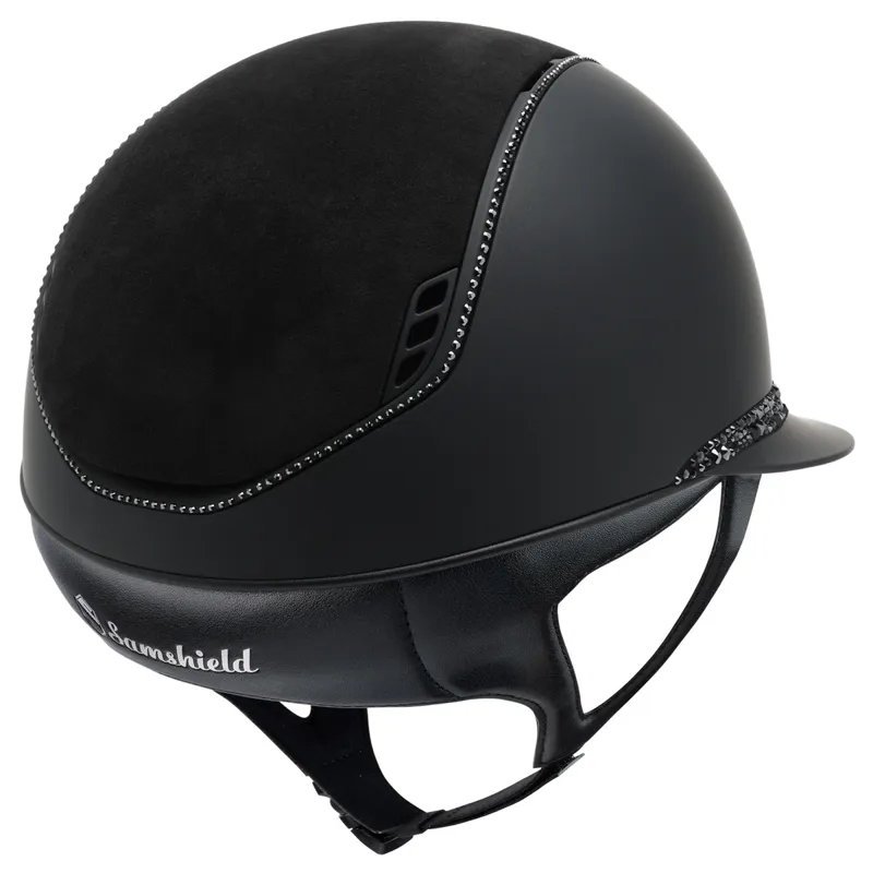 Samshield Miss Shield Shadowmatt 2.0 Glacier 300 Crystal Hat - Black-2