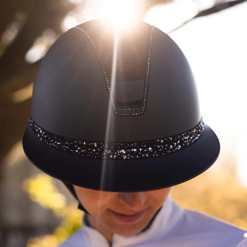 Samshield Miss Shield Shadowmatt 2.0 Glacier 300 Crystal Hat - Black-4