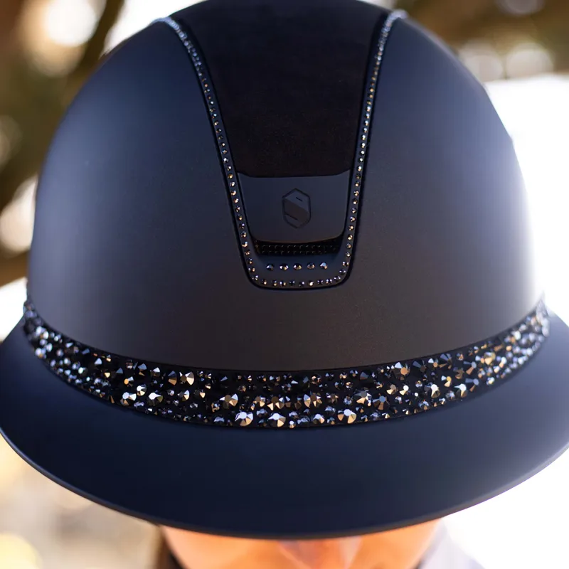 Samshield Miss Shield Shadowmatt 2.0 Glacier 300 Crystal Hat - Black-1