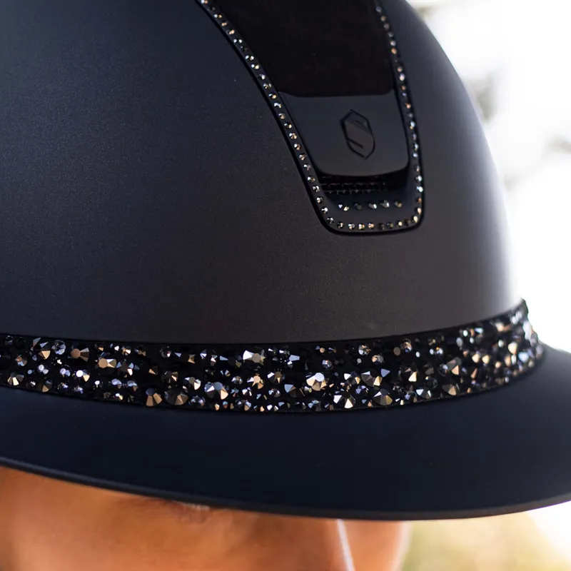 Samshield Miss Shield Shadowmatt 2.0 Glacier 300 Crystal Hat - Black-5