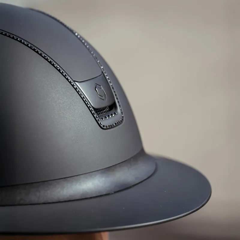Samshield Miss Shield Shadowmatt 2.0 300 Crystal Riding Hat - Black-4