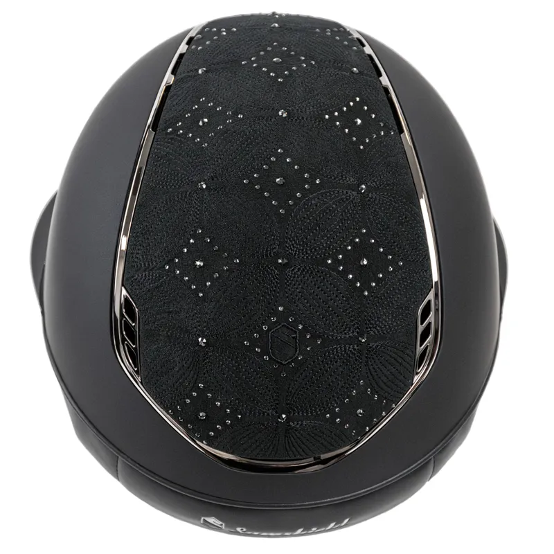 Samshield Miss Shield Shadowmatt 2.0 Celestial Crystal Hat - Black-1