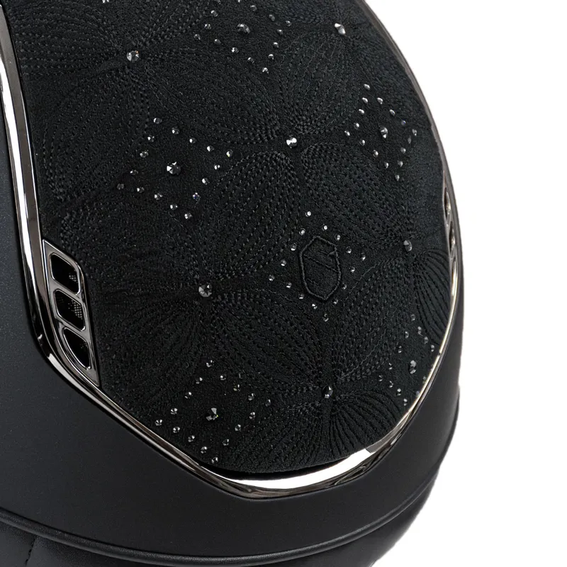 Samshield Miss Shield Shadowmatt 2.0 Celestial Crystal Hat - Black-2