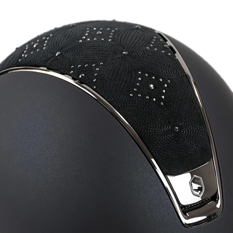 Samshield Miss Shield Shadowmatt 2.0 Celestial Crystal Hat - Black-5