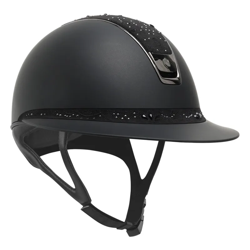 Samshield Miss Shield Shadowmatt 2.0 Crystal Bloom Hat - Black