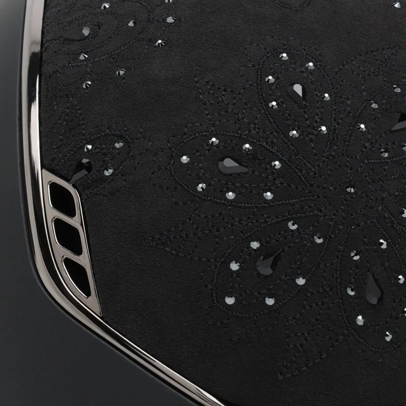 Samshield Miss Shield Shadowmatt 2.0 Crystal Bloom Hat - Black-2