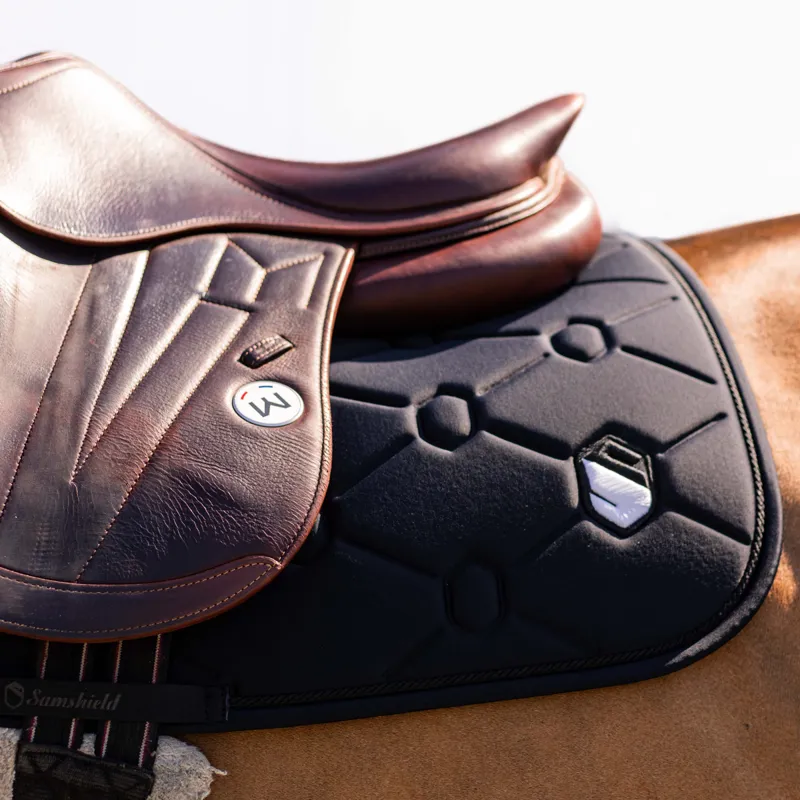 Samshield SpineShield Embroidery Jump Saddlecloth - Black-1