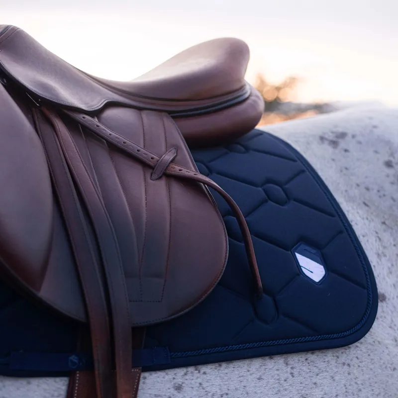 Samshield SpineShield Embroidery Jump Saddlecloth - Blue-2