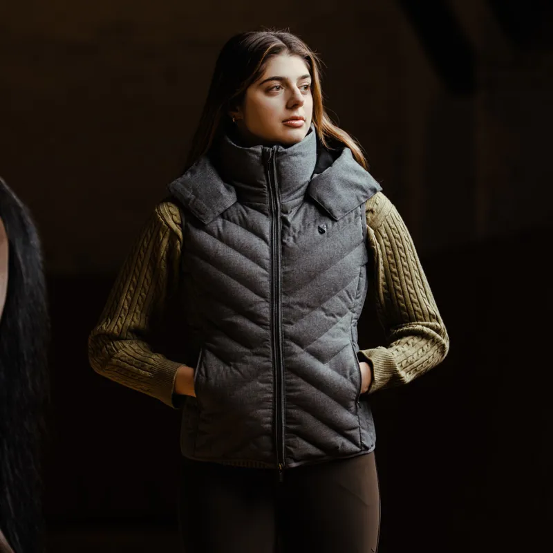 Samshield Chamoniwool Womens Quilted Gilet - Grey-1